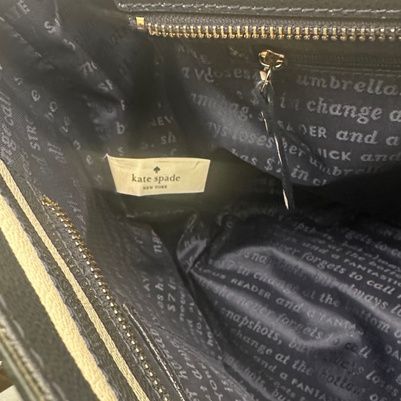 NWOT kate spade Cedar Street Striped Shoulder Bag Story Book Lining - Picture 8 of 9